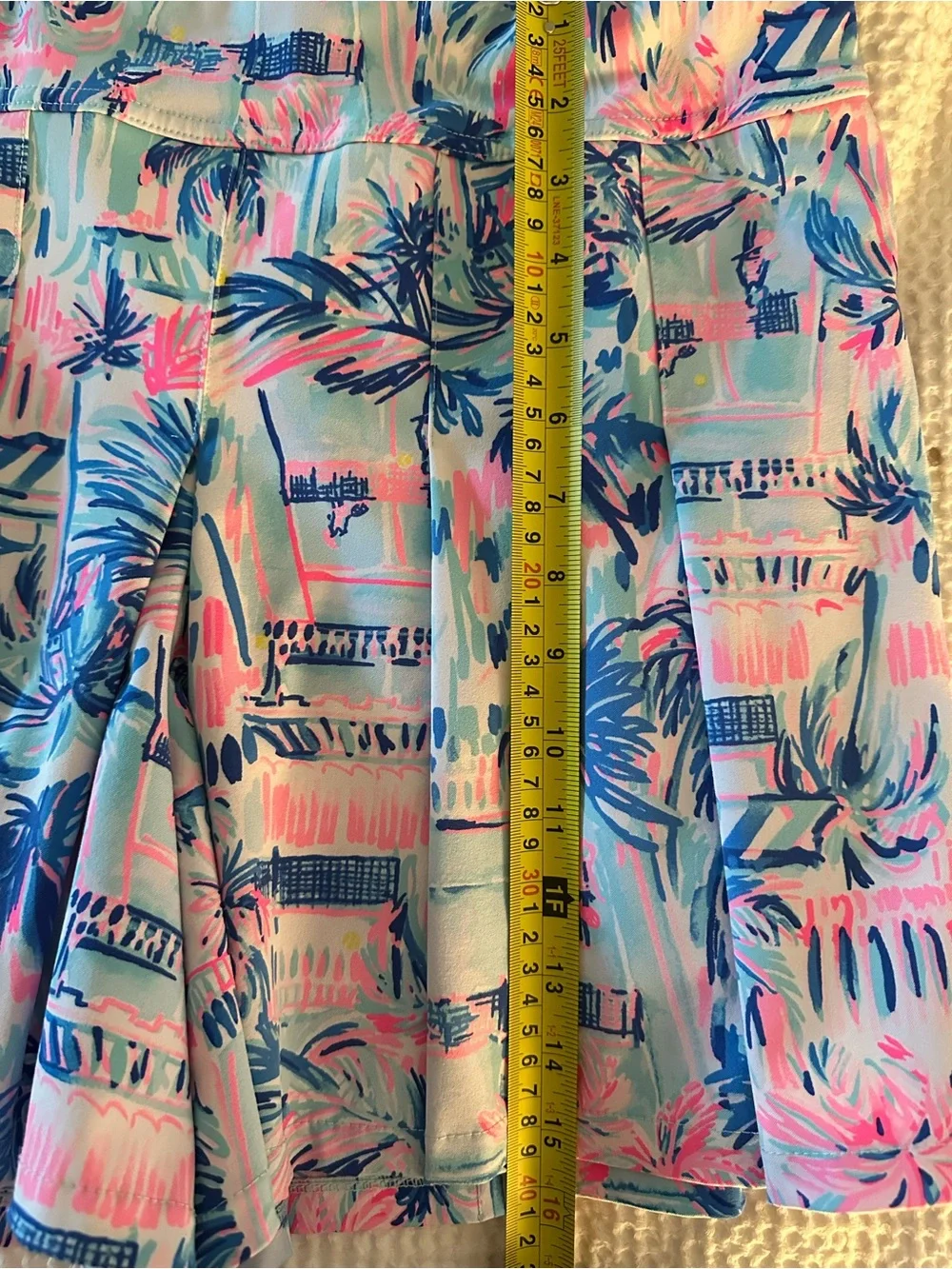 Lilly Pulitzer Luxletic Ravello Blue Perfect Match Frazer Short UPF 50 Size 10